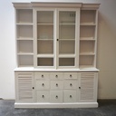 Meuble 2 corps bois peint