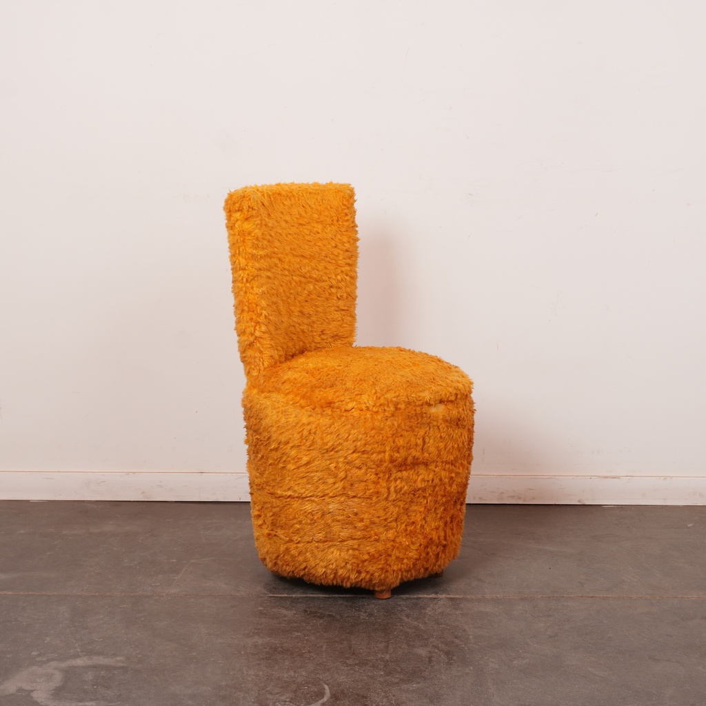 Fauteuil coffre "moumoute" 70'