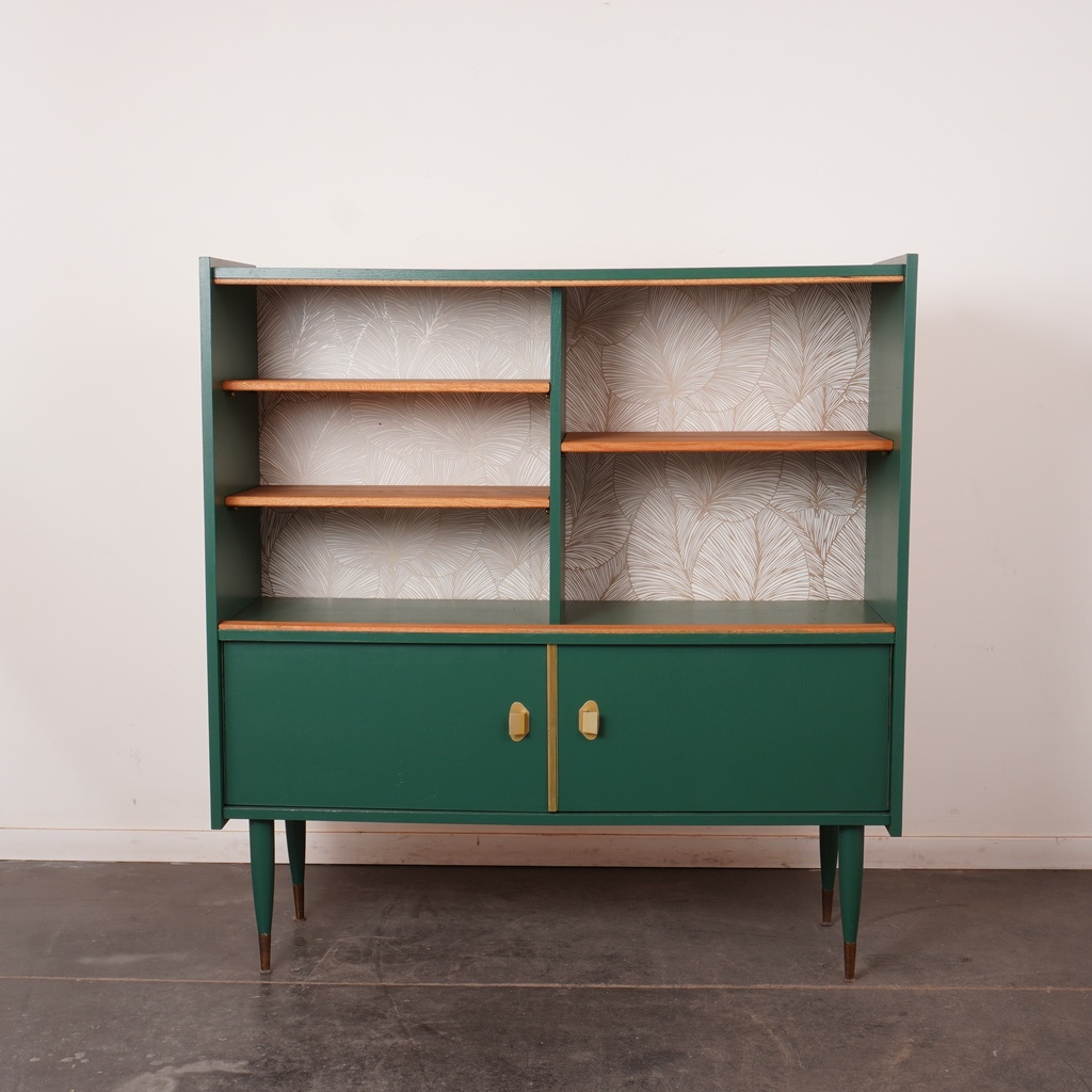 Meuble buffet bois peint vintage