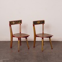 Paire de chaises Khokhloma vintage