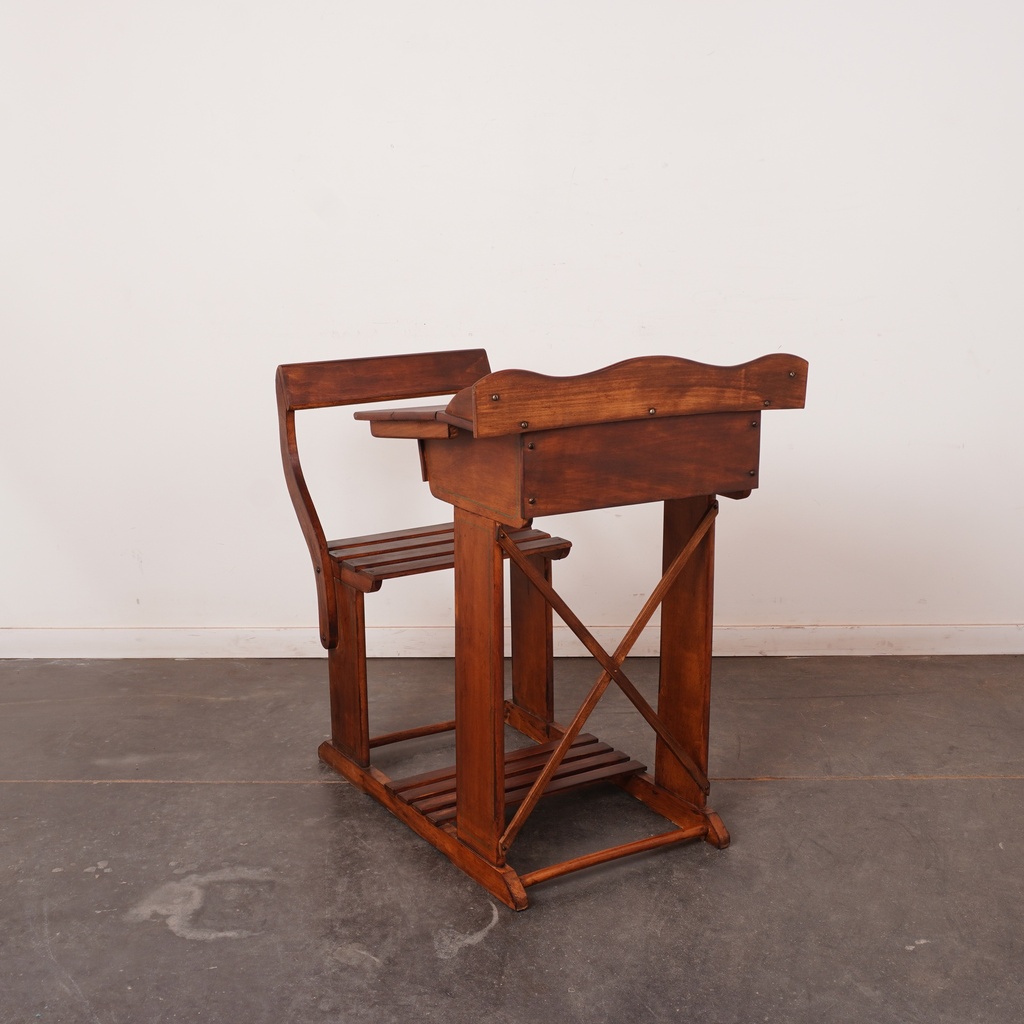 Bureau enfant en bois vintage