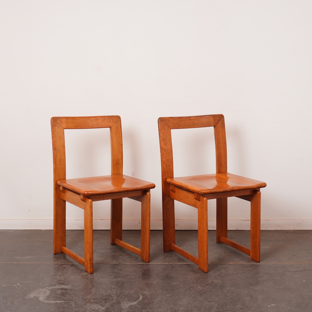 Paire de chaises SCAVOLINI vintage
