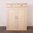 Meuble 2 portes en bois peint
