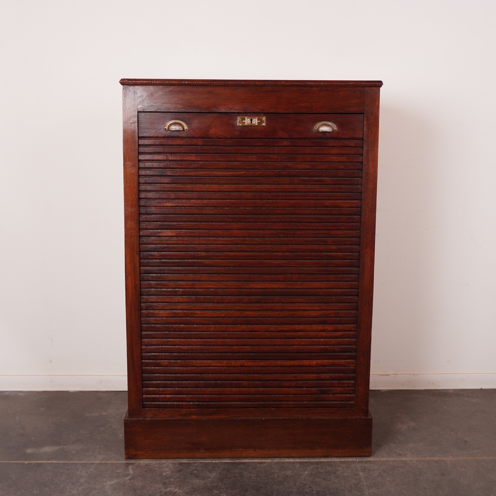 Meuble classeur à rideau vintage