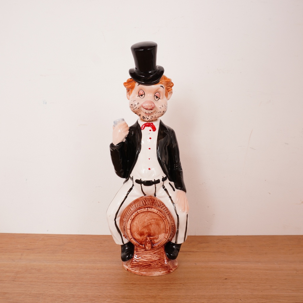 Bouteille porcelaine à liqueur vintage