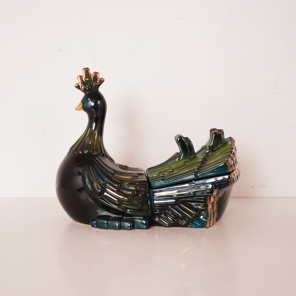 Bonbonnière "Paon" Art Déco