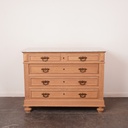 Commode en bois aérogommé