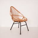 Fauteuil coquille enfant vintage