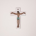 Croix christ céramique Odette DIJEUX