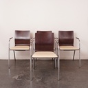Série de 4 chaises de conférence