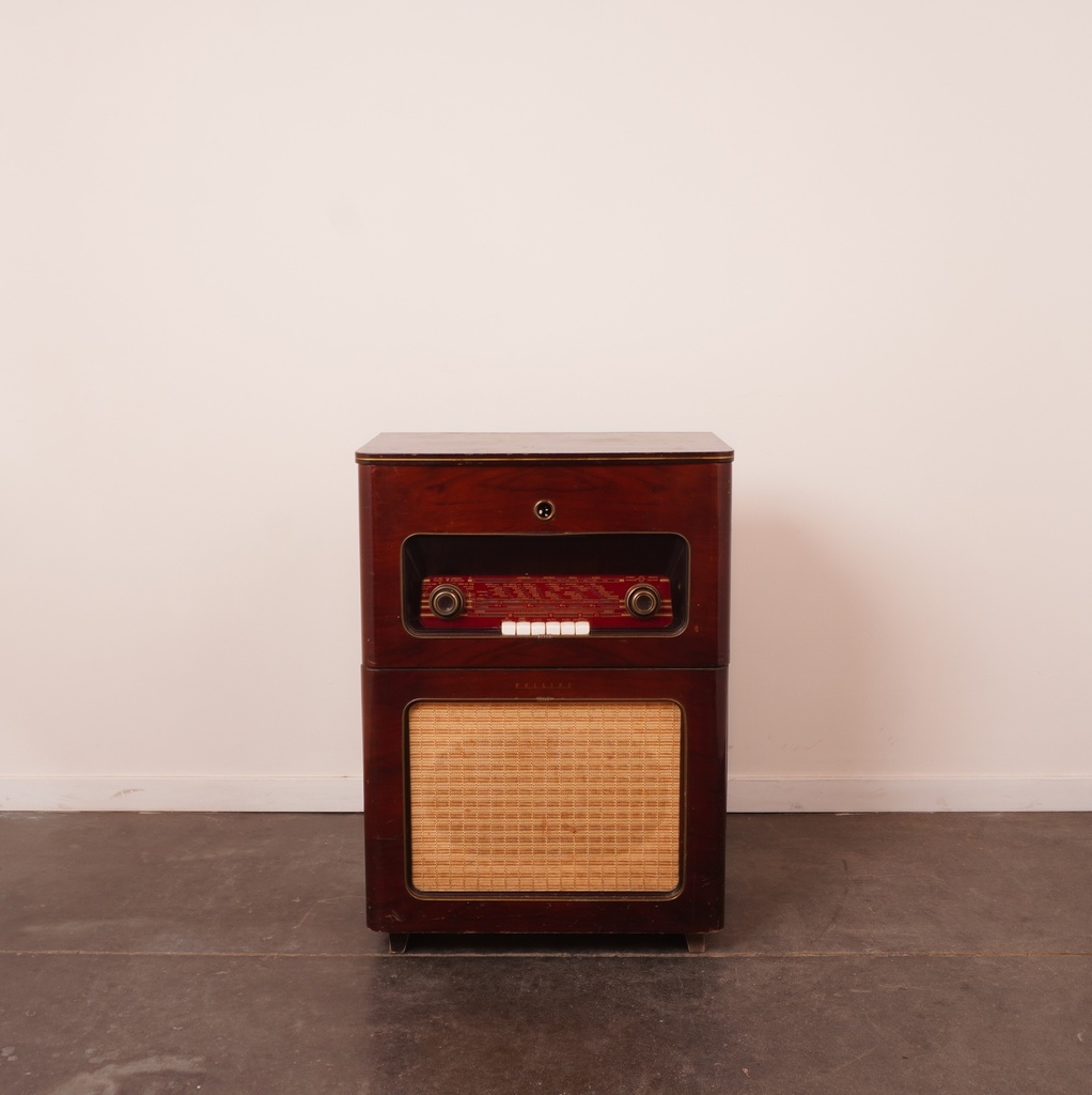 Radio tourne disque Philips vintage