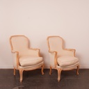 Paire de fauteuils style Louis XV