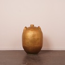 Ancienne jarre doré en grès XXL