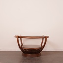 Table basse bambou/verre