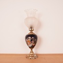 Lampe en laiton/céramique vintage