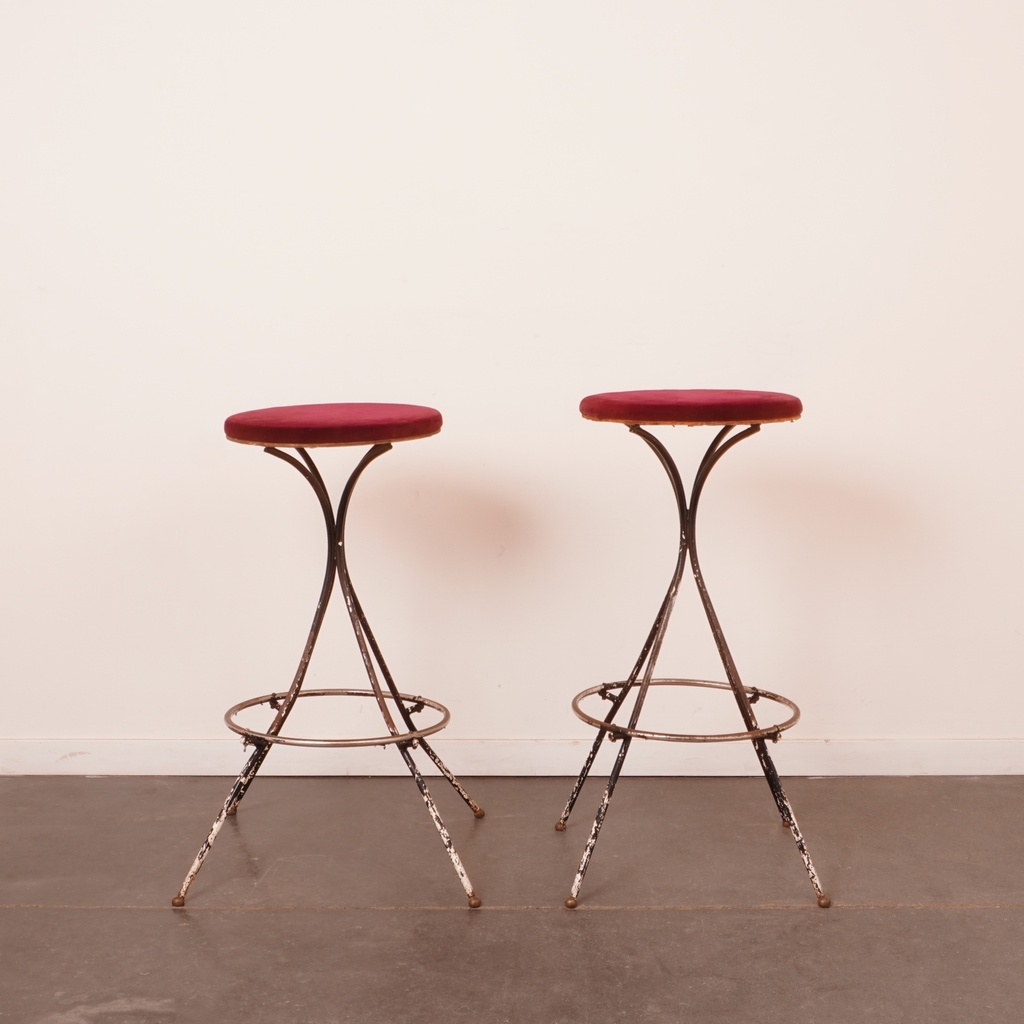 Paire de tabourets de bar