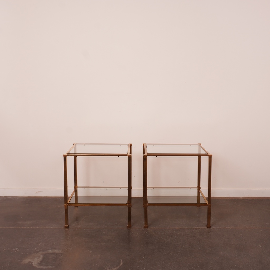 Paire de tables Style Hollywood Regency