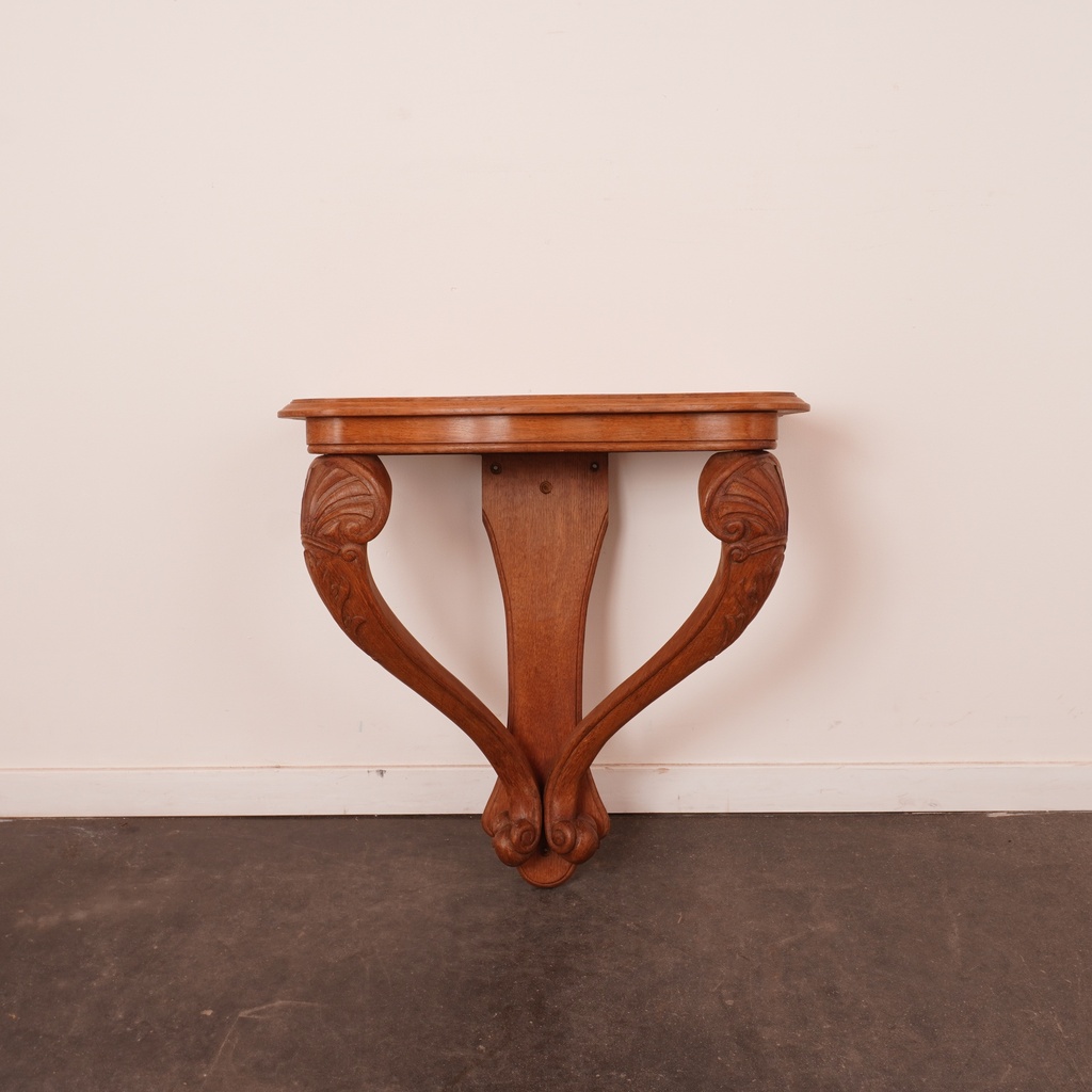 Console en chêne style Louis XV