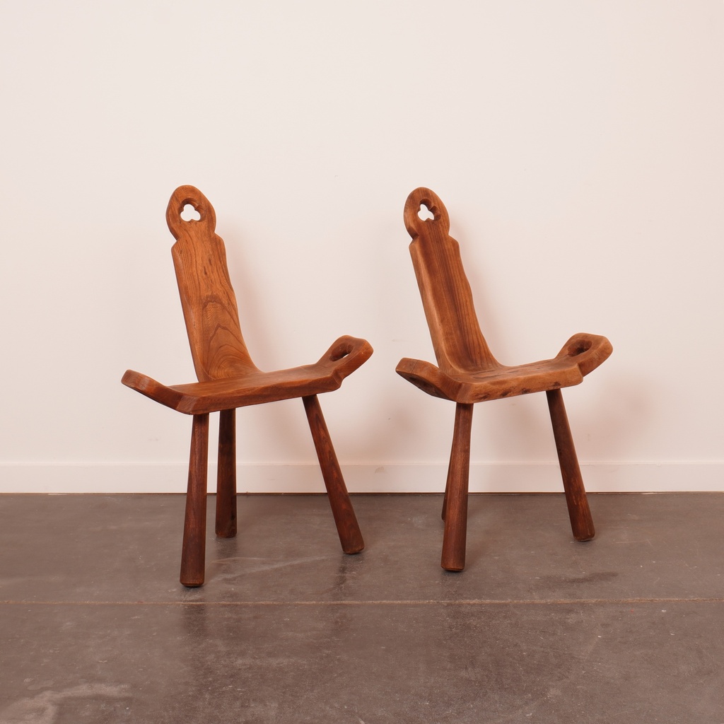 Paire de chaises "chalet de montagne"