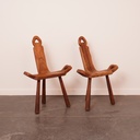 Paire de chaises "chalet de montagne"