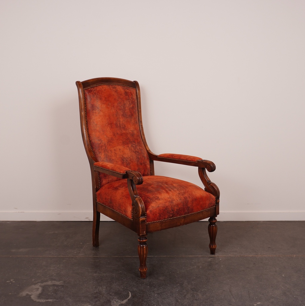 Fauteuil "Voltaire" en similicuir