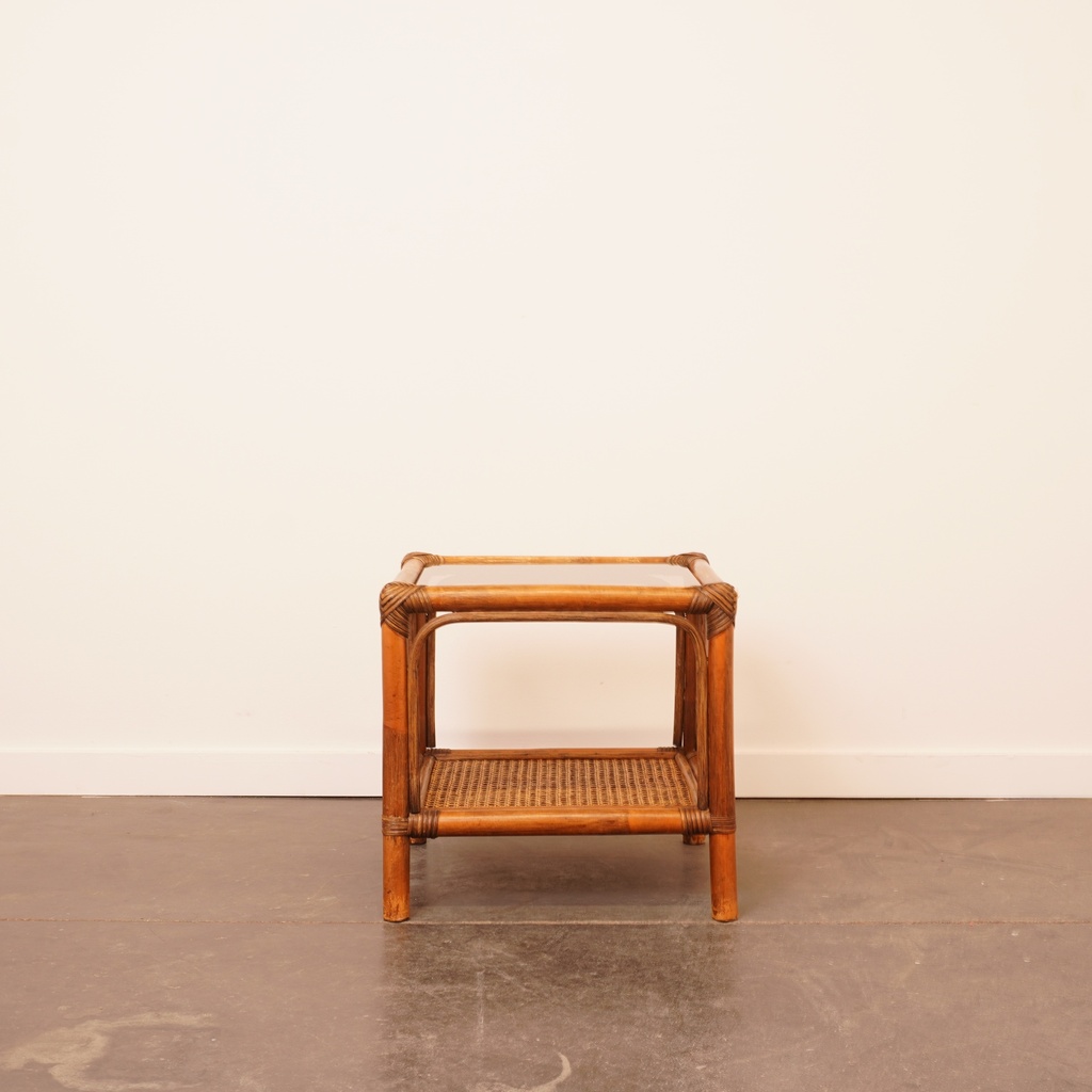 Petite table basse bambou vintage