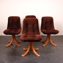 Série de 4 chaises vintages