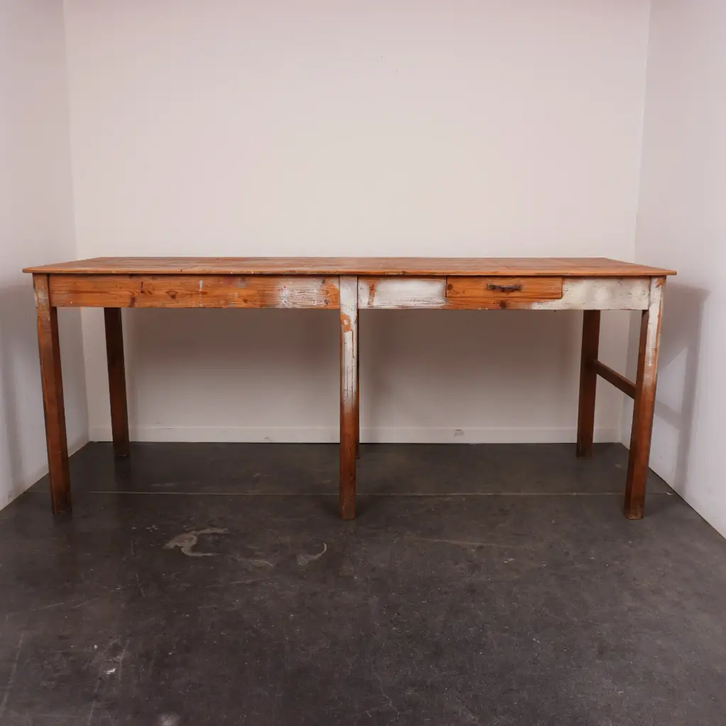 Etabli en bois vintage