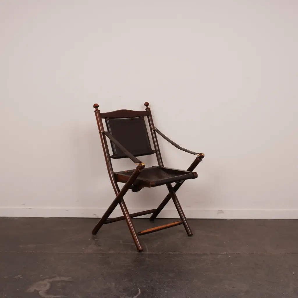 Chaise pliante style colonial