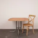 Table bois/métal vintage
