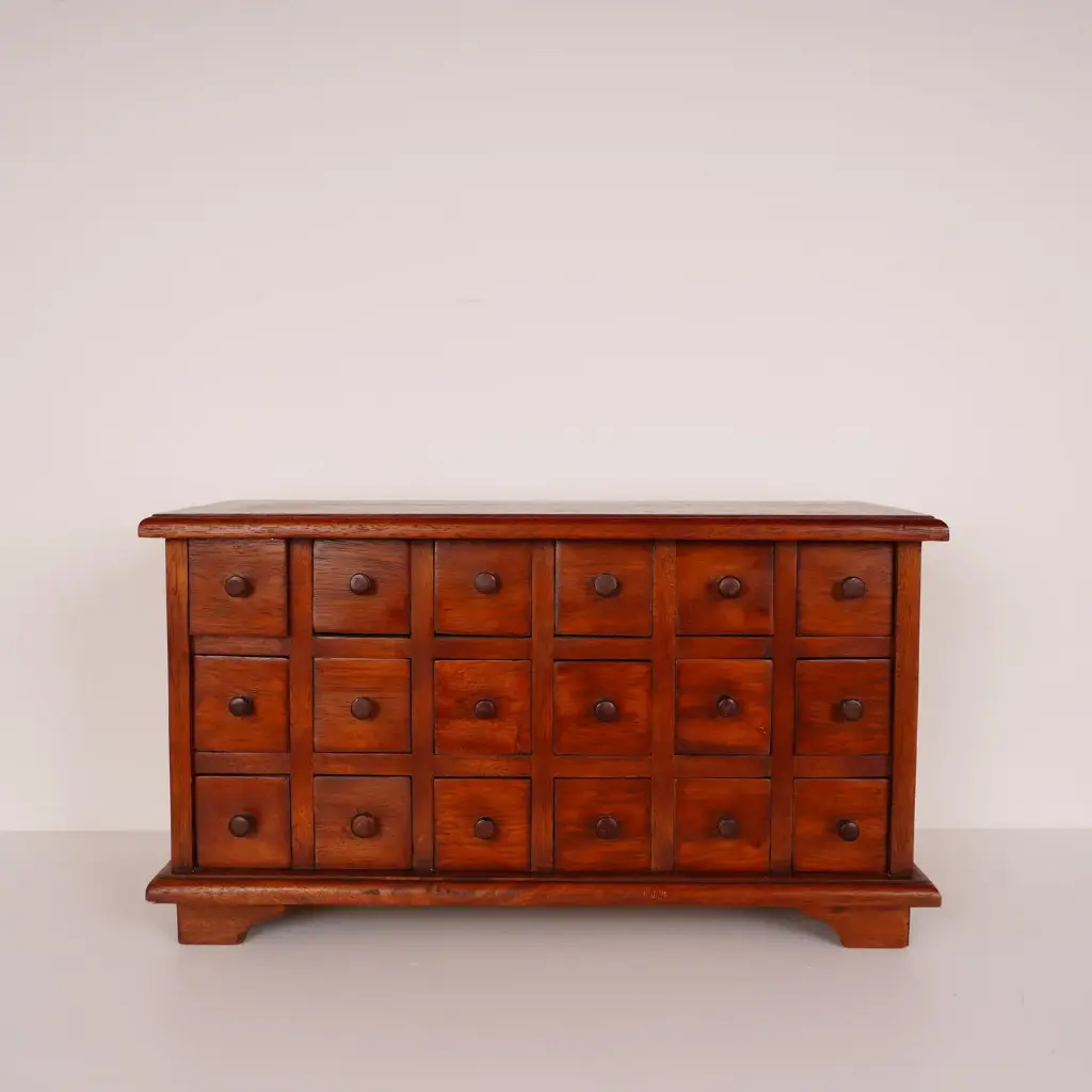 Meuble à épices en bois