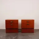 Paire de tables de nuit Mobel vintages