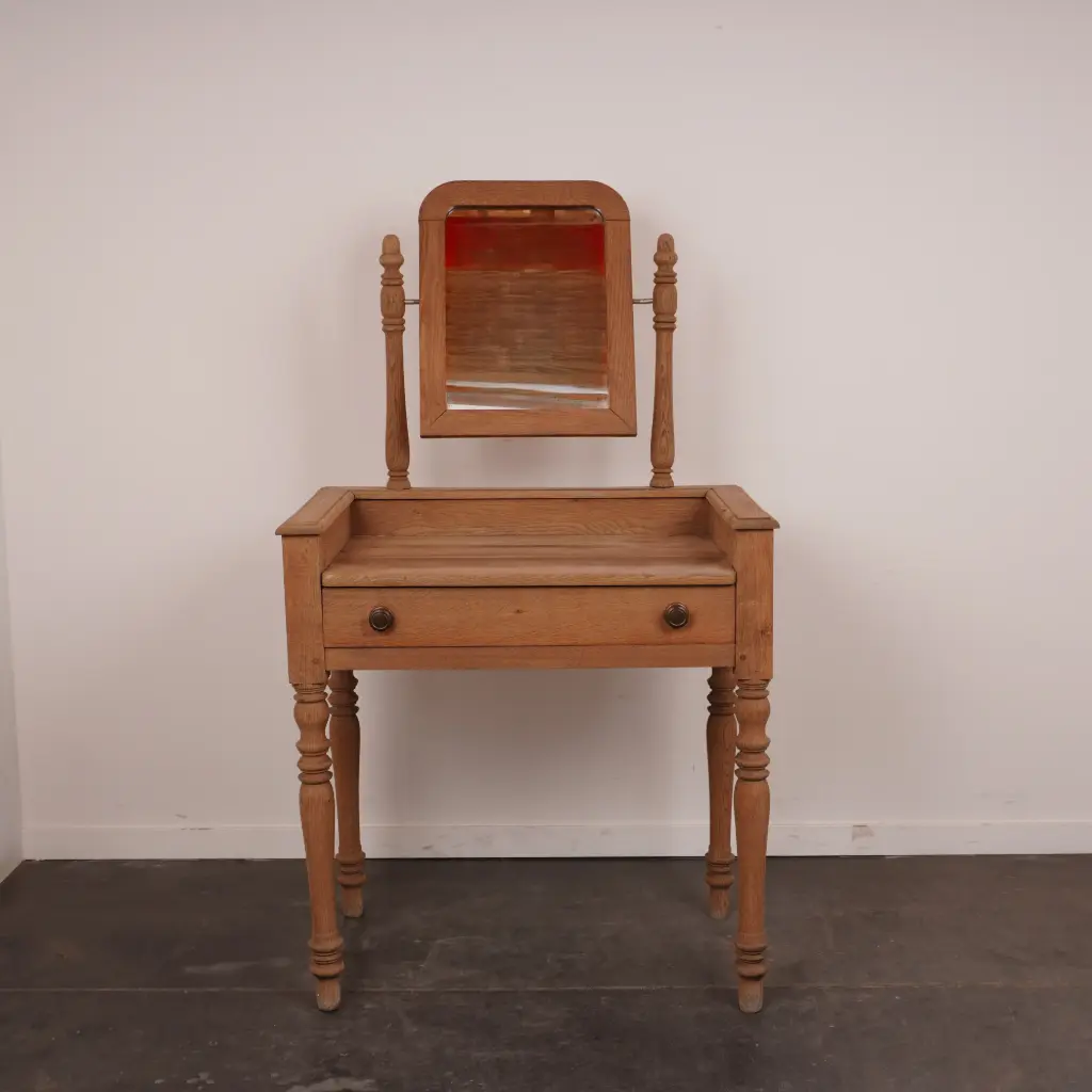 Meuble coiffeuse bois aérogommé