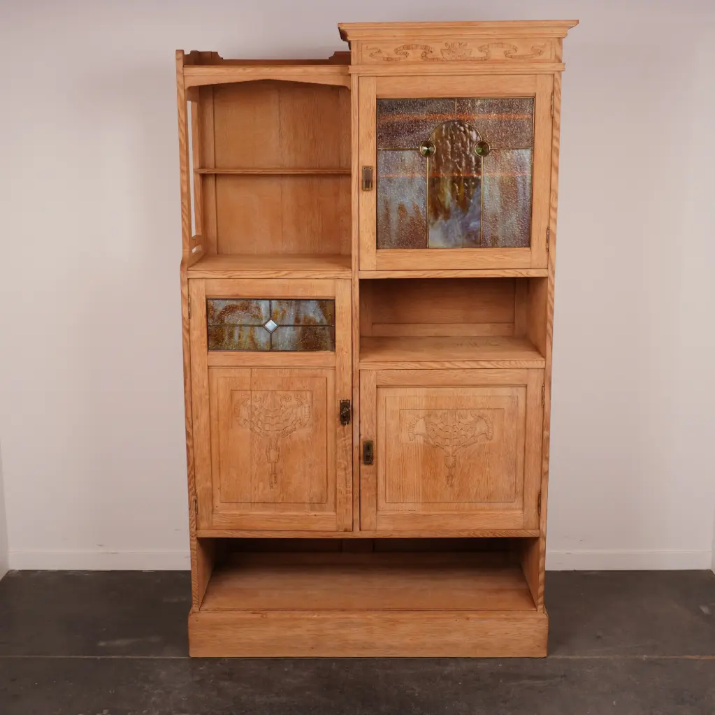 Meuble/buffet style Art Déco bois aérogommé