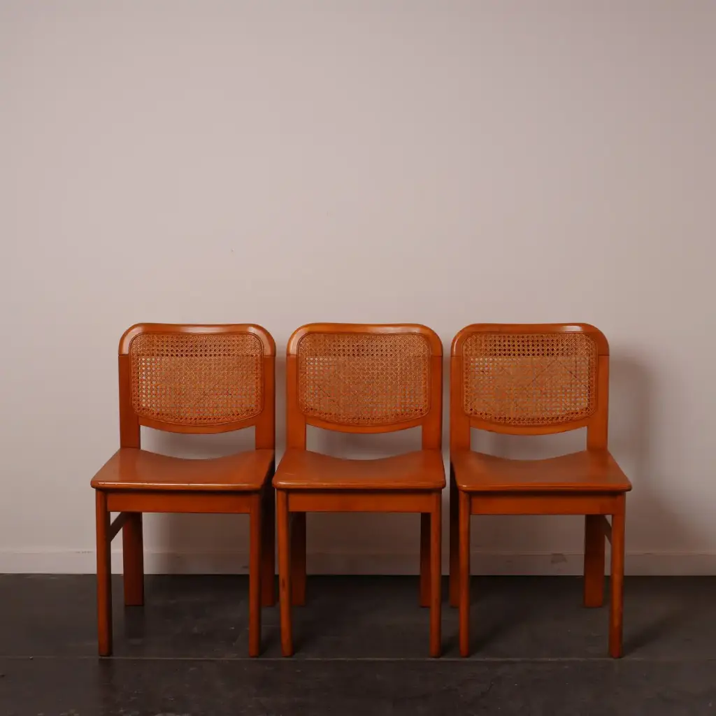 Série de 3 chaises Style scandinave vintage