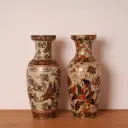 Paire de vases de style Satsuma
