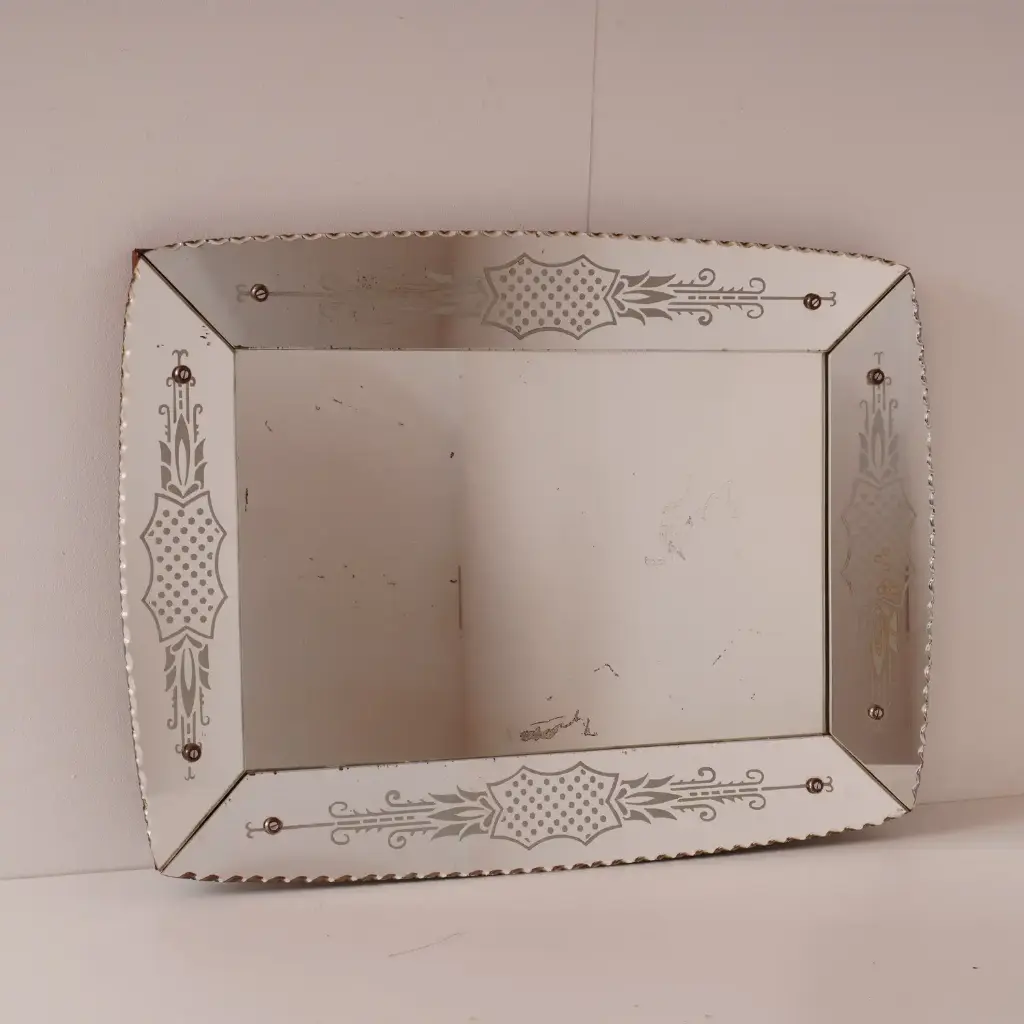 Miroir en verre vénitien 