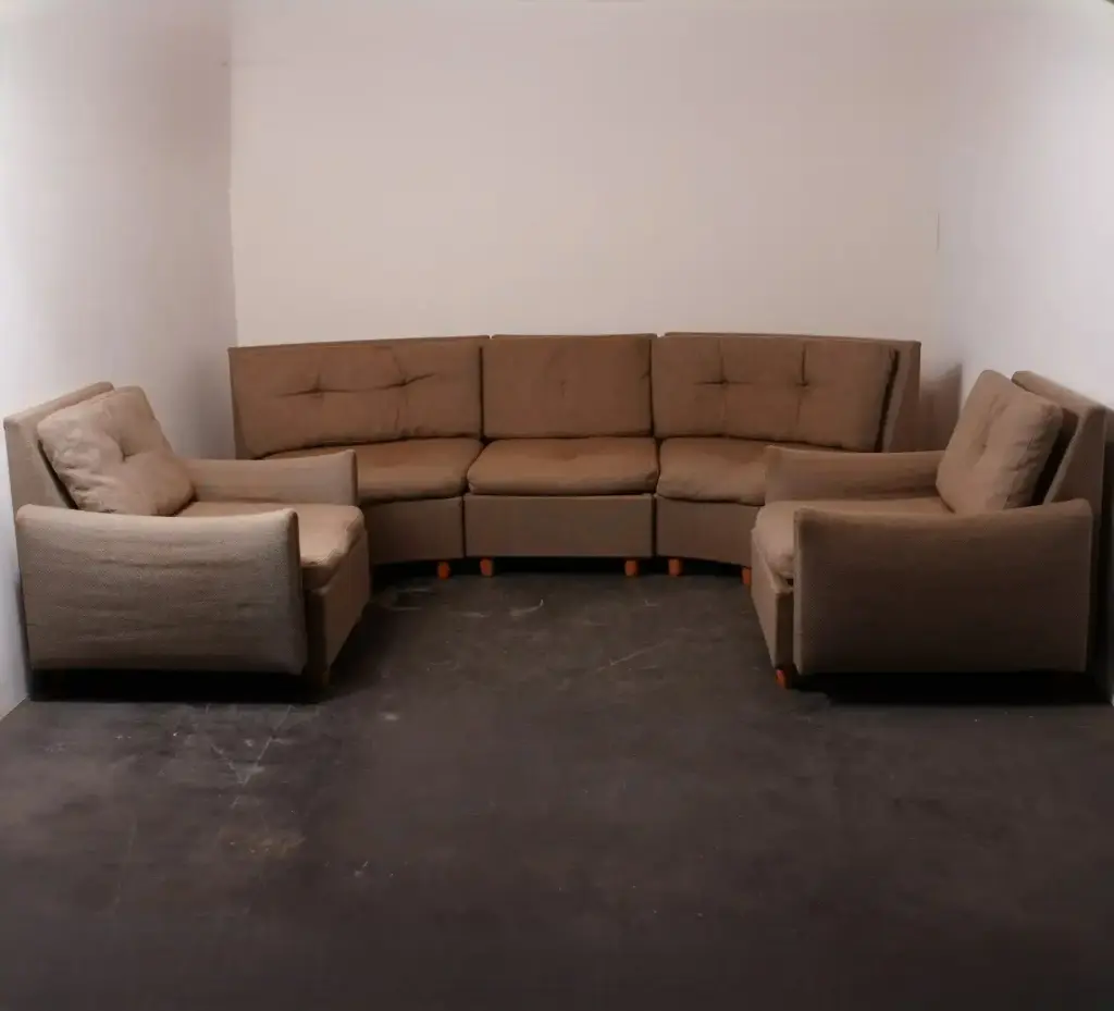 Salon en tissu vintage