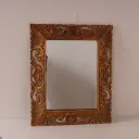 Miroir en bois doré vintage