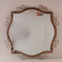 Miroir en métal vintage