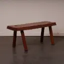 Petit banc bois rustique