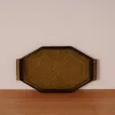 Plat en verre fumé style Art Déco