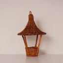 Suspension en rotin vintage