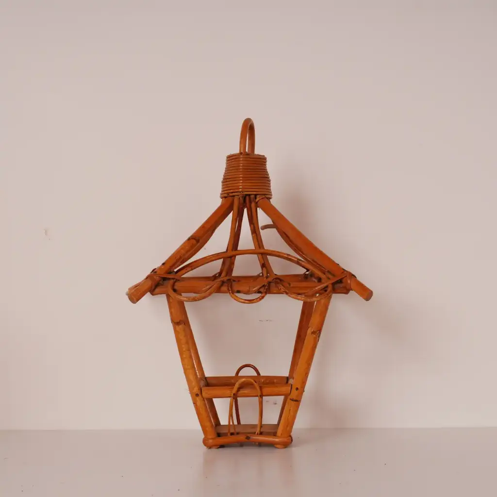 Suspension en bambou vintage