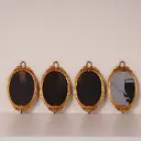 Série de 4 cadres dorés