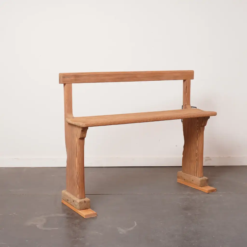 Banc "enfant" bois aérogommé