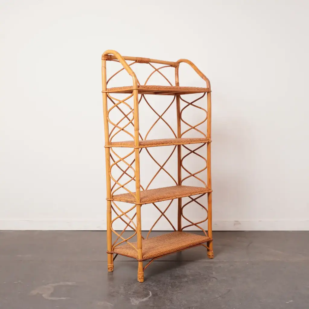 Etagère en bambou vintage