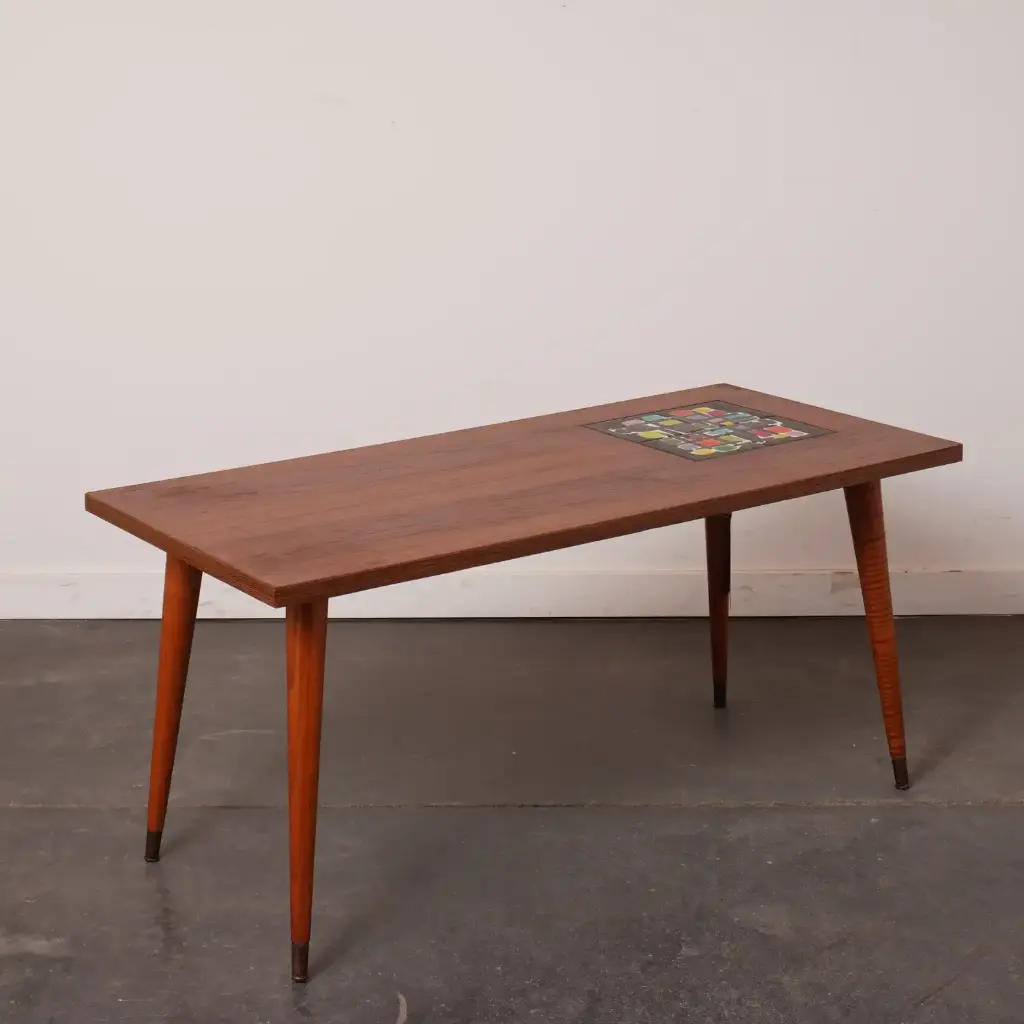 Table basse bois vintage