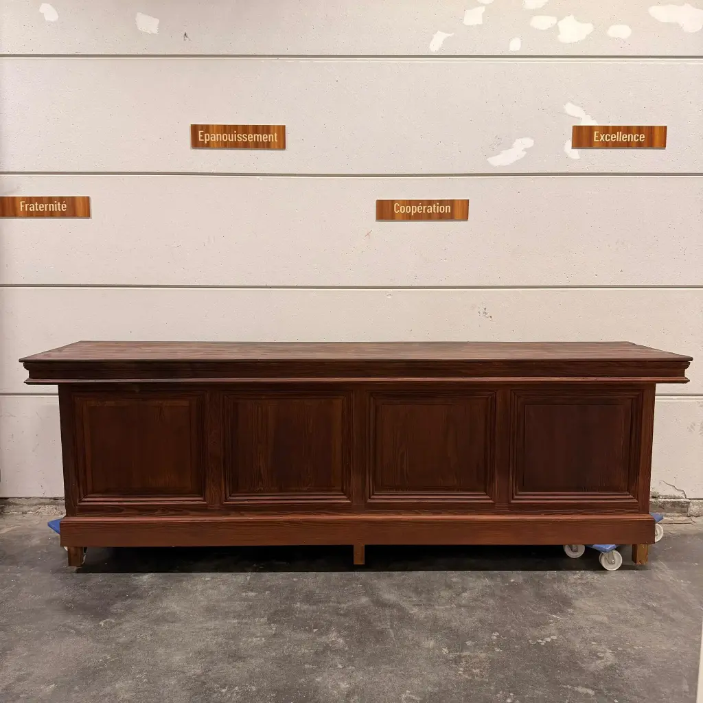 Comptoir en bois vintage