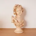 Buste d'enfant en plâtre 